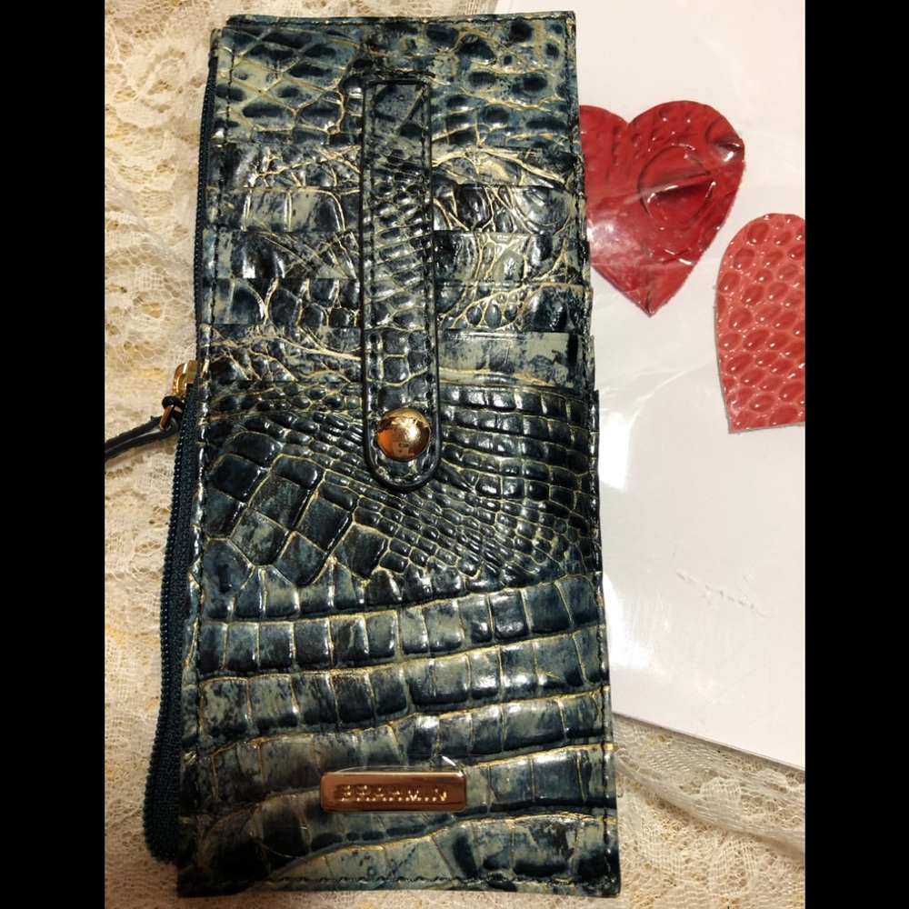 NWT BRAHMIN GLACIER MELBOURNE CREDIT CARD WALLET